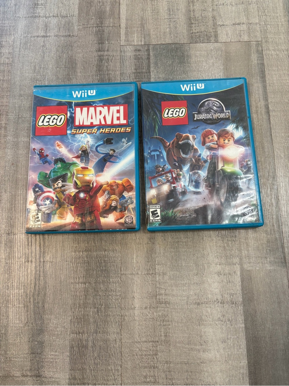 Wii U LEGO Marvel Super Heroes & LEGO Jurassic World Tested Complete CIB Lot